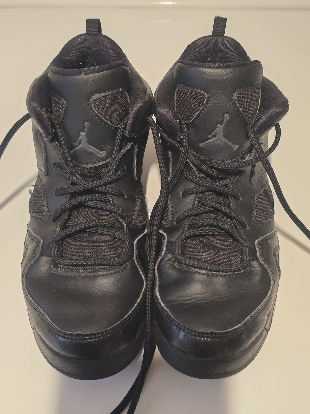Jordan Boy's Black High-Top Basketball Sneakers